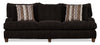 Grand sofa-lit Putty en chenille - chocolat
