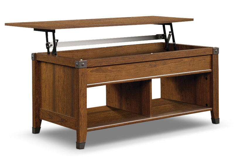 Carson Forge Coffee Table with Lift-Top – Washington Cherry