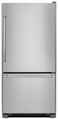 Réfrigérateur à congélateur inférieur KitchenAid de 22 pi³ - KRBR102ESS