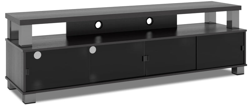 Bromley 75" TV Stand - Modern style TV Stand in Black Engineered Wood