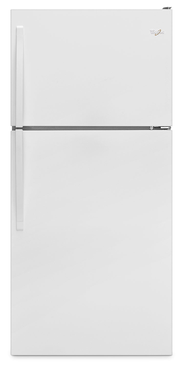 Whirlpool® 18.2 Cu. Ft. 30" Wide-Top Freezer Refrigerator – White - Refrigerator in White