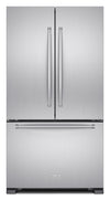 Réfrigérateur KitchenAid de 22 pi3 à portes françaises avec distributeur interne - acier inoxydable