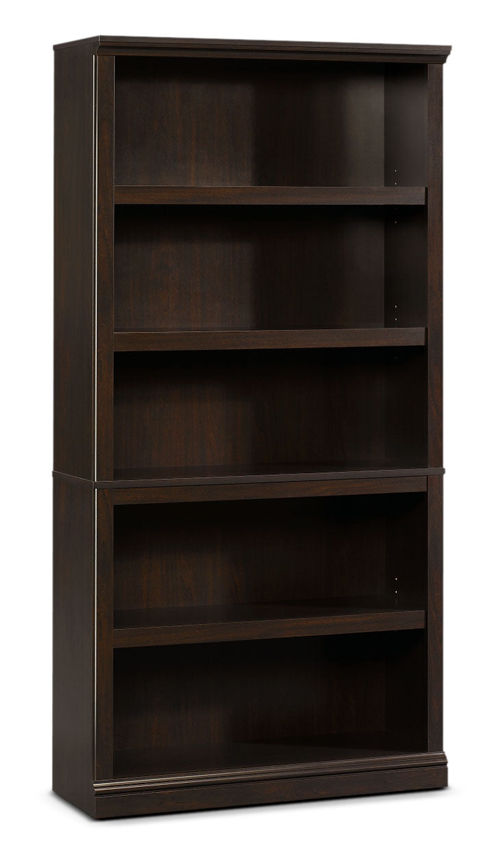 Florida Bookcase with Five Shelves – Jamocha Wood - Contemporary style Bookcase in Espresso