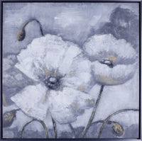 Fleurs blanches I - 37,5 po x 37,5 po