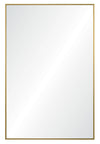 Miroir doré encadré de fer - 23.5 po x 35.5 po