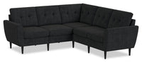  Sofa sectionnel modulaire BLOK à accoudoirs évasés - anthracite