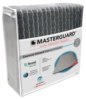Protège-matelas en tissu TencelMD imprégné de charbon de MasterguardMD pour lit simple très long