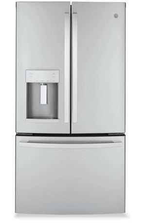 GE 22.1 Cu. Ft. Counter-Depth French-Door Refrigerator - GYE22GYNFS  | Réfrigérateur GE de 22,1 pi³ à portes françaises de profondeur comptoir - GYE22GYNFS  | GYE22GFS