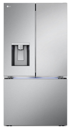 Réfrigérateur intelligent LG de 31 pi³ à portes françaises avec quatre types de glaçons - LRYXS3106S 