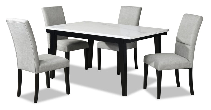 Verona 5-Piece Dining Package with Rectangular Dining Table - Dining Room Set