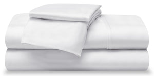 Ensemble de draps haute performance Hyper-WoolMC de Bedgear 4 pièces pour grand lit - Blanc