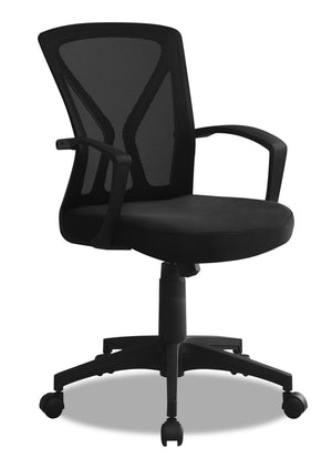 Chaise de bureau Dominic - noire