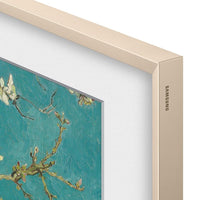  Cadre décoratif personnalisable pour téléviseur « The Frame » de 32 po de Samsung - sable doré biseauté