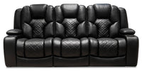  Sofa à inclinaison électrique Axel avec appuie-tête électrique - noir 
