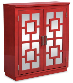 Darci Accent Cabinet - Red | Armoire décorative Darci - Rouge | DARRDACC