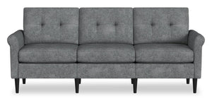 Sofa modulaire BLOK à accoudoirs enroulés - acier