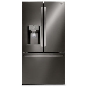 Réfrigérateur LG 28 pi³ à portes françaises avec la technologie ThinQMD - LRFS28XBD
