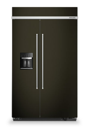 Réfrigérateur encastré KitchenAid de 29,4 pi³ à compartiments juxtaposés - KBSD708MBS
