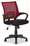 Chaise de bureau Jillian - rouge