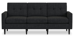Sofa modulaire BLOK à accoudoirs à l’anglaise - anthracite