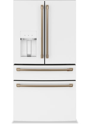 Réfrigérateur Café de 22,3 pi³ de profondeur comptoir à 4 portes françaises - CXE22DP4PW2 