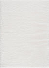 Carpette à poil long Harlow blanche - 5 pi x 7 pi