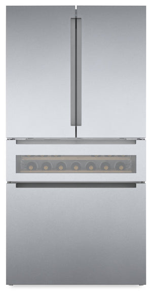 Réfrigérateur Bosch de 21 pi³ à portes françaises à congélateur inférieur - B36CL81ENG