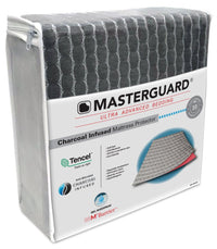  Protège-matelas en tissu TencelMD imprégné de charbon de MasterguardMD pour grand lit 