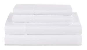 Ensemble de draps Basic BEDGEARMD 4 pièces pour grand lit - blanc