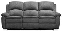  Sofa à inclinaison électrique Chandler en chenille - gris