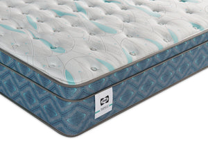 Matelas Euro-plateau Gardenview Resort Luxury Posturepedic Crown Jewel Sealy pour lit simple très long