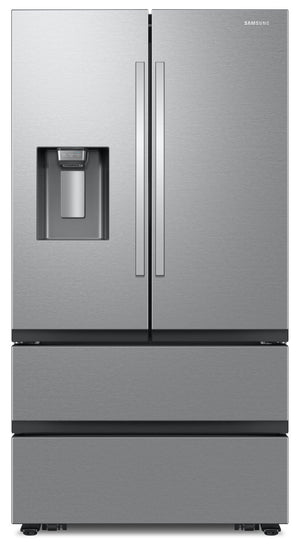 Réfrigérateur Samsung de 25 pi³ à 4 portes avec machine à glaçons double automatique - RF26CG7400SRAA 