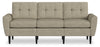 Sofa modulaire BLOK de Scott Living de 88,97 po en tissu taupe avec accoudoirs évasés et coussins réversibles