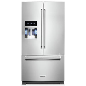 Réfrigérateur KitchenAid de 26,8 pi³ à portes françaises - KRFF577KPS