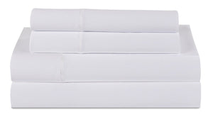 Ensemble de draps Dri-TecMD Bedgear 4 pièces pour très grand lit - blanc