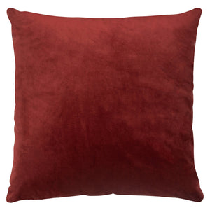 Coussin décoratif d’apparence velours - rouge