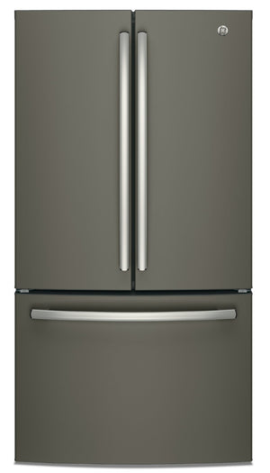 Réfrigérateur GE de 27 pi³ à portes françaises avec distributeur d'eau interne – GNE27JMMES