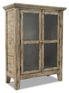 Armoire décorative Rocco de 32 po avec 2 portes - bois naturel