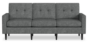 Sofa modulaire BLOK à accoudoirs à l’anglaise - acier
