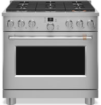  Cuisinière intelligente hybride Café de 5,7 pi³ avec convection européenne véritable et grilles auto…