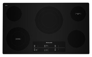 KitchenAid 36" Electric Cooktop with Touch-Activated Controls - KCES956KBL | Surface de cuisson électrique KitchenAid de 36 po avec commandes tactiles - KCES956KBL | KCES96KB