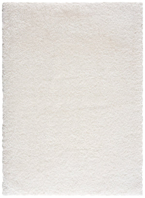 Carpette à poil long Lawson blanche - 5 pi x 7 pi