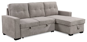 Sofa-lit sectionnel de droite Emery - gris