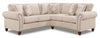 Sofa sectionnel Wynn 2 pièces en chenille - lin