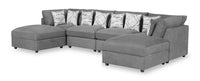  Sofa sectionnel Evolve 6 pièces - anthracite