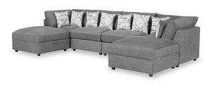 Sofa sectionnel Evolve 6 pièces - anthracite