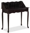 Bureau de style Queen Anne Samantha de 36 po - cerisier foncé