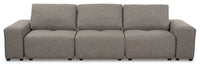 Sofa modulaire Modera en tissu d'apparence lin -gris