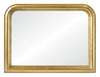 Miroir de style du milieu du 20e siècle doré - 40 po x 30 po