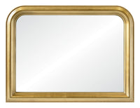  Miroir de style du milieu du 20e siècle doré - 40 po x 30 po 